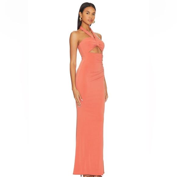 NWT Katie May Amber Cutout Maxi Gown in Rust Sz XS MSRP $250 - Picture 2 of 14